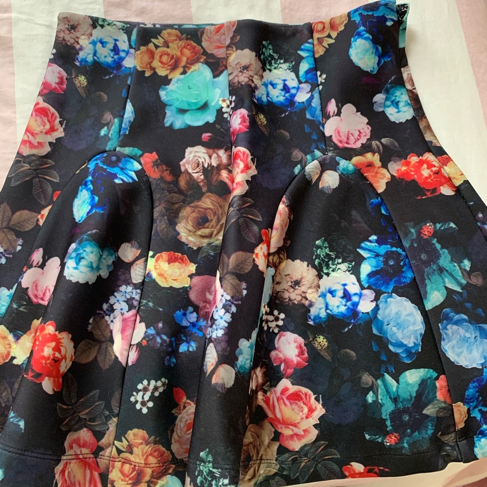 Floral skater skirt